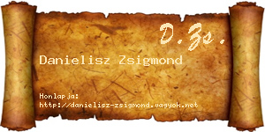 Danielisz Zsigmond névjegykártya